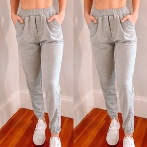 Pleated Grey Jogger
